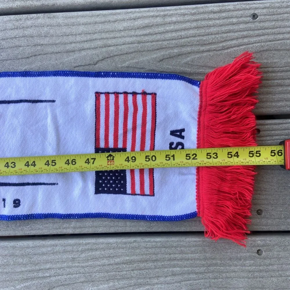 2019 Women’s World Cup Soccer USA France Quarter Final Match Scarf Paris 6/28/19